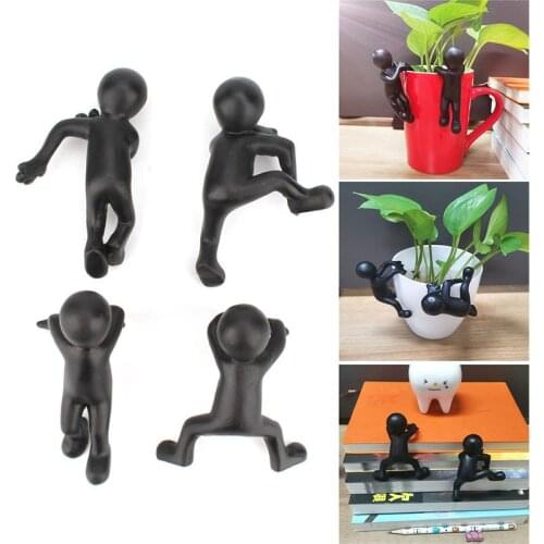 Creative Climbing Kung Fu Figure Ornament Simple Resin Micro Landscape Crafts for Home Garden Courtyard Decoration