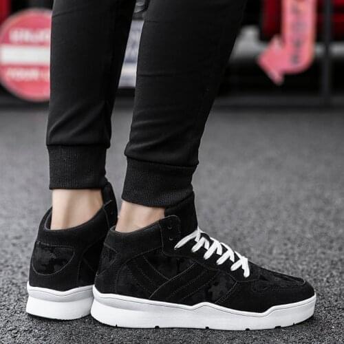 Hot causal de for para cuero informales canvas white sport man spring black hombre shoes High 39 Casual sports male sapato mens