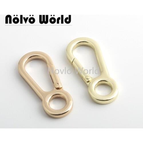Nolvo World 10-50 pieces 10mm 4 colors metal snap hook swivel clip snap hook for bag spring gate snap hooks