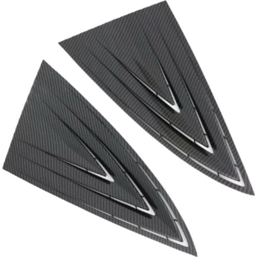 Window Car Modified Louver Rear Decoration Black Rear Window Louver Shutter Cover Trim for Tesla Model 3 -2019 Car Accessories