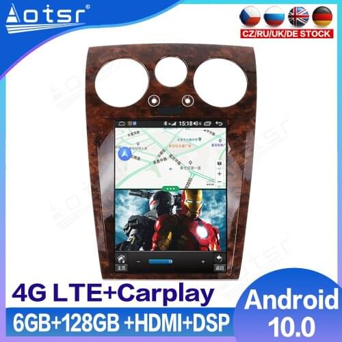 Tesla Big Screen For Bentley Speeding Supersport Android Multimedia Player Car Radio Recorder GPS Navigation 6G+128GB Autoaudio