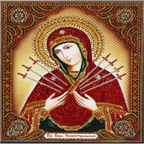 Region Orthodox Icon Printed 11CT Cross-Stitch DIY Embroidery Set DMC Threads Hobby Handmade Knitting Craft Promotions Jewelry