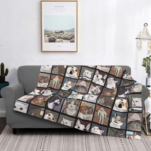 Meme Cats 2.0 Throw Blanket Prayer Rug Blanket 240X220 Bedspread 220 X240 Bed Linen And Covers ChildrenS Sofas