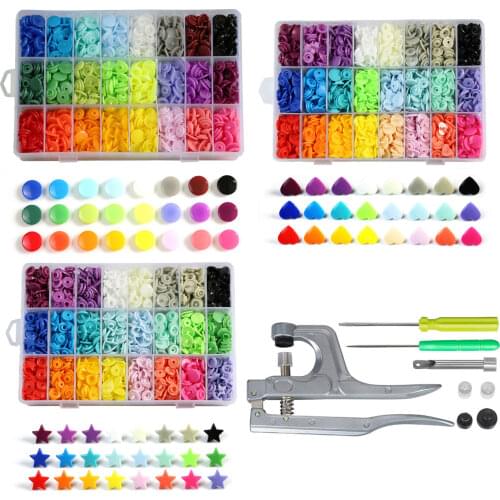 T5 Snaps Plastic Buttons with Snaps Pliers Set for Clothes Sewing, Bibs,Rain Coat Crafting -DIY Handmade Tools(Floral Organizer)