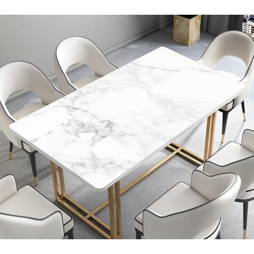 Rectangle marble texture pvc dining table covers waterproof oil-proof Anti-scald table pad home decor christmas tablecloths