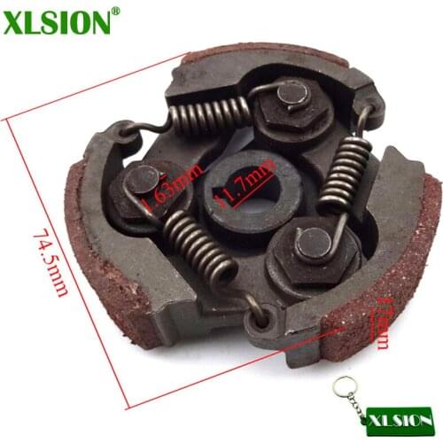 XLSION Havey Duty Steel Clutch With Pads And springs For 47cc 49cc minimoto pocket bike mini dirt bike crosser quad atv