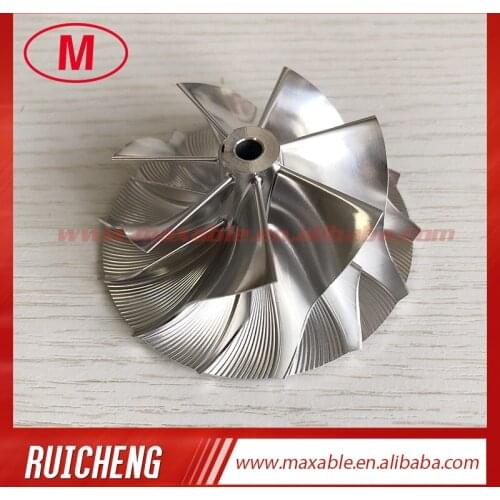 RHF5 reverse 54.50/70.00mm 7+7 blades High performance Turbo Billet/milling/aluminum 2618 compressor wheel