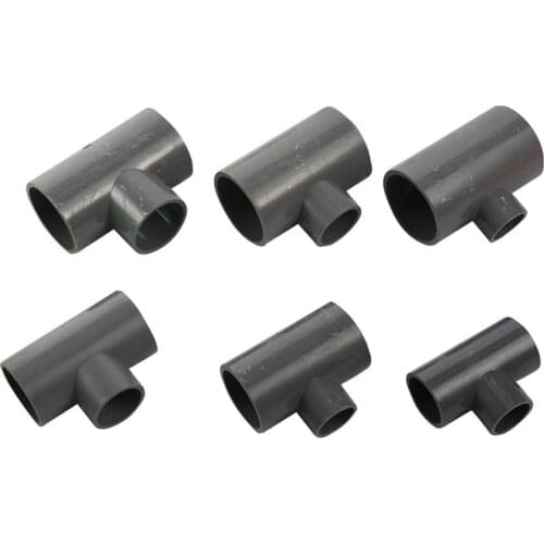 20mm 25mm 32mm 40mm PVC Reducing Tee Connector Garden Irrigation Water Pipe Joint Aquarium Tank Fittings Bathroom DIY Tools