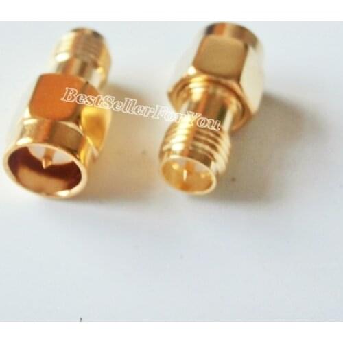 1Pcs RP SMA female RPSMA plug to Quick SMA male no screw Test RF adapter connector Slide-on Push-on
