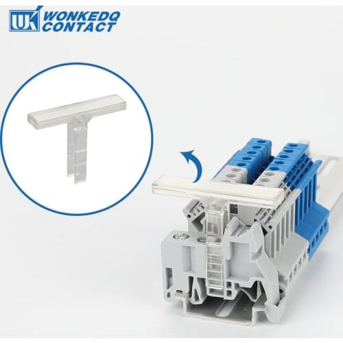 1Pc KLM-A Marker Strip Holder Match with E/UK E/UK-2 Wire Connector Din Rail Terminal Block Accessories Marker Carrier