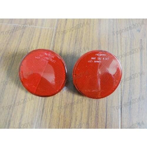 2Pcs Red Lens Rear Bumper Reflector Light Lamps Pair For NISSAN X-TRAIL 2008-2013