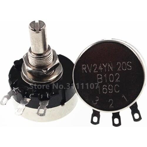 2PCS/LOT RV24YN20S B201 B501 B102 B202 B502 B103 B203 B503 B104 B204 B254 B504 B105 500 ohm 10K 20K 50K 200K ohm Potentiometer