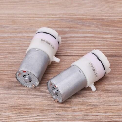 2021 New 2x DC 3V-6V 5V 370 Motor Micro Mini Air Pump Vacuum For Aquarium Tank Oxygen