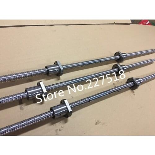 5sets ball screw Left thread Butt (butt-joint) Right thread SFU2510 ball screw 450mm+2 ball nut with end machined cnc part