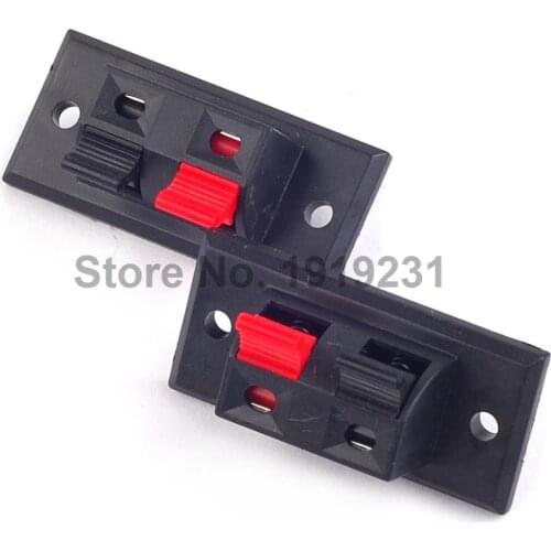 5PCS 2 Positions Connector Terminal Push in Jack Spring Load Audio Speaker Terminals