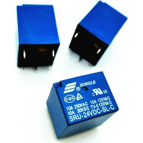 5PCS SRU - 05V 12V 24 vdc-sl-a - sl-c 4 pin / 5 pin 15A T70 DIY circuit board, time relay