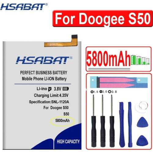 HSABAT 5800mAh Battery for Doogee S50 Replacement Accessory Accumulators
