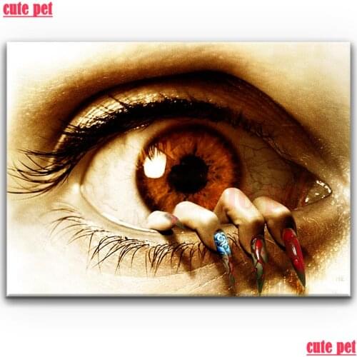 New DIY Diamond Painting Weird eyes Diamond Mosaic Cross Stitch 5D Square round Drill rhinestone pictures Embroidery Home Decor
