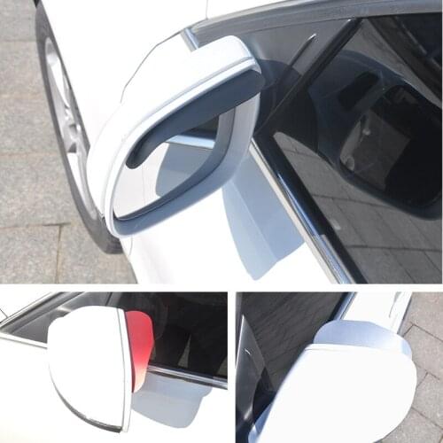 1 Pair Car Rearview Mirror Rain Eyebrow Auto Car Rear View Side Rain Shield Snow Guard Sun Visor Shade Protector