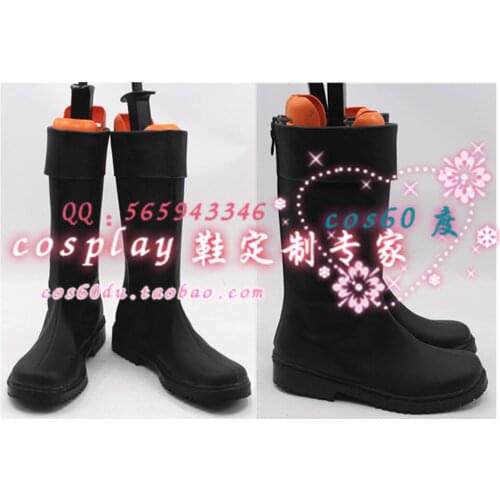 Green Arrow Stephen black Anime Boots Cosplay Shoes S008