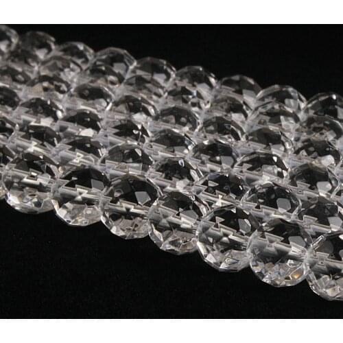 Natural Round Crystal 64cut Quartz Gemstone Loose Beads 6 8 10 12 14mm For Necklace Bracelet DIY Jewelry Making