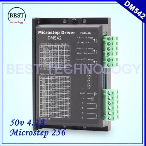 Driver M542 Stepper motor Driver 50V/4.2A Microstep 256 DM542 24-50v 4.2A for NEMA17 NEMA23 NEMA34 stepper motor