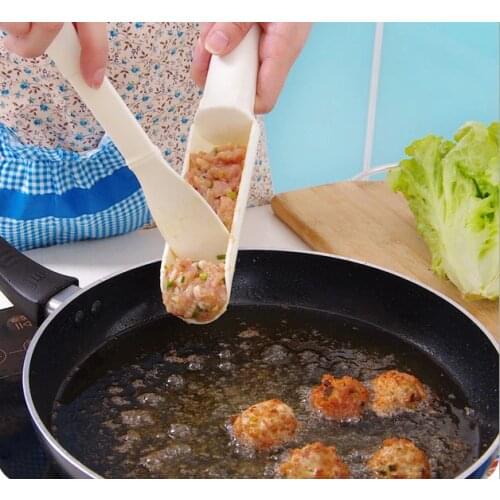 1PC Vanzlife DIY Making Mould for Kitchen Rice-meat Dumplings Hot Pot Fish Balls Food Processing Device Patty Makers KW 012