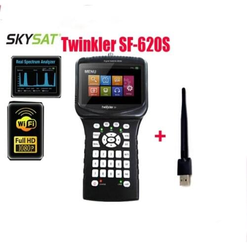 Hd 1080p dvd s2 Satellite Finder Spectrum-Analyzer Twinkler sf-620s Satlink support Wifi cctv camera tester satlink ws6916