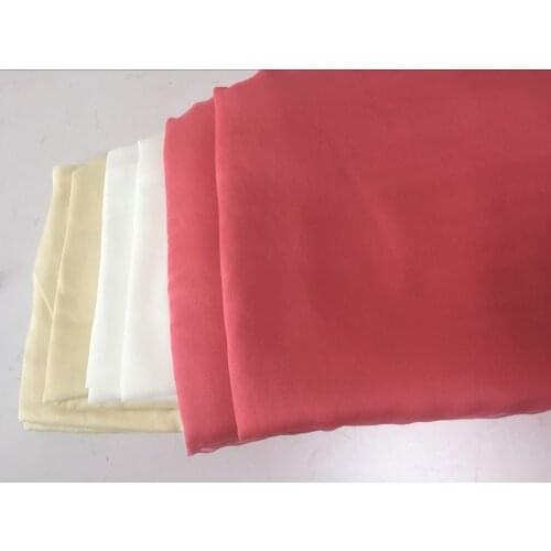 Howmay 100% pure silk fabric crinkle georgette remnant 5m/m 8m/m for DIY handmade or sewing dress scarf tulle