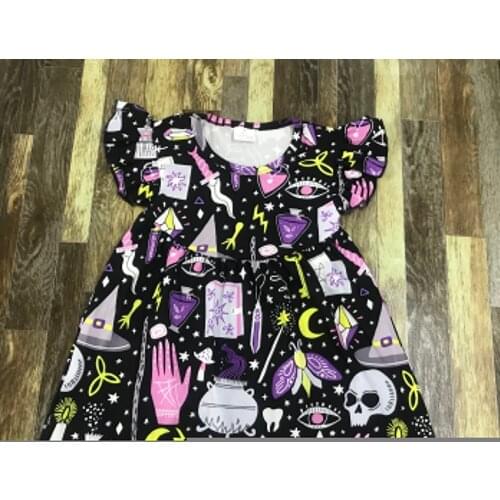 Lovely Baby Girl Fashion Boutique Magic Lab Skull Pearl Dress