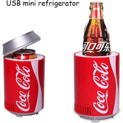 Mini usb fridge cooler Heater cool refrigerator Dual use home dormitory DC 5V 12V car office refrigerator computer wine cooler