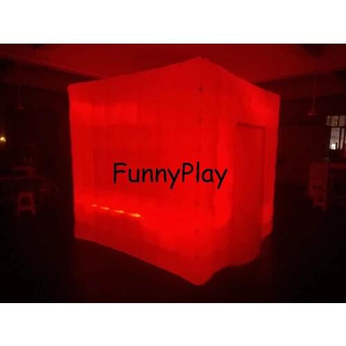 Wonderful Cube led inflatable Tent,Inflatable Lighting Studio, inflatable selfie photobooth,portable inflatable cabin foto booth