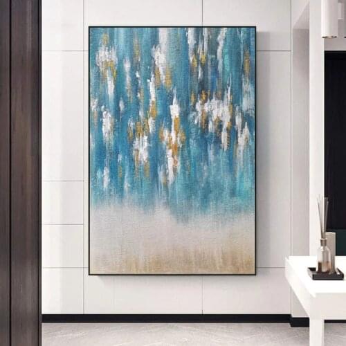 Wall Hanging Paintings Modern Abstract Canvas Hand Acrylic Painting Home Decoration Pieces Wall Panel Art Import Artwork