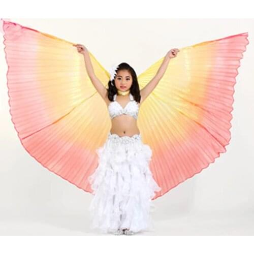 New Arrival 2016 kids children bellydance Isis Wings nice colorful dancing Wings