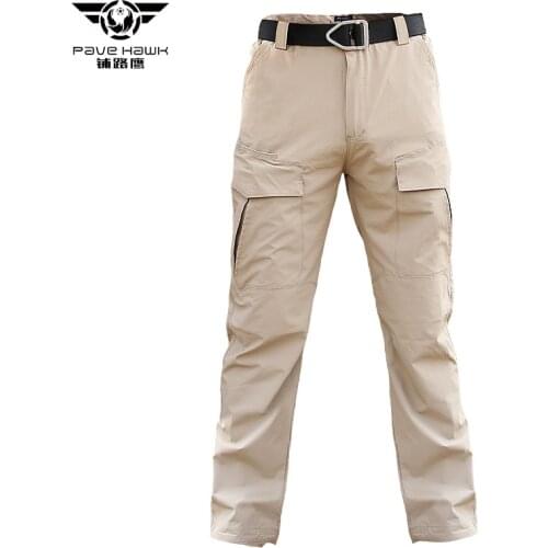 PAVEHAWKSummer Thin Quick Dry Men Militar Tactical Pants Combat Trousers Army Military Pants Mens Cargo Pants Casual Trousers
