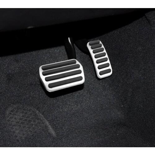 For Volvo S40 V40 C30 XC30 Stainless Steel Car Foot Accelerator Gas Pedal Brake Clutch Pedals Non-Drilling Cover Pad Accessories