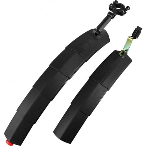 Adjustable Mountain Bike Bicycles Front Rear Plastic Splash Mudguard Fenders