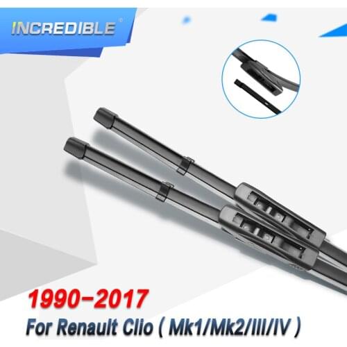 INCREDIBLE Windscreen Wiper Blades for Renault Clio III / IV Bayonet Arms Model Year from 2005 to 2018