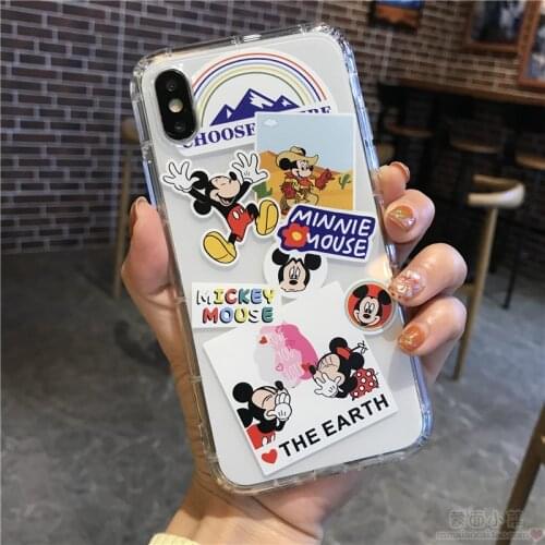 DISNEY 2021 Mickey Minnie Silicone Case for iPhone 11 Pro Xs Max iPhone 12 Pro 7 8 Plus Official Liquid Silicon 360 Full Cover