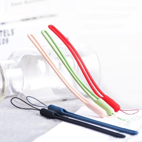 Silicone Cell Phone Lanyard For iPhone 12 11 pro Xiaomi Phone Wrist Straps Keychain Camera Strap ID Card Gym USB Hanging Rope