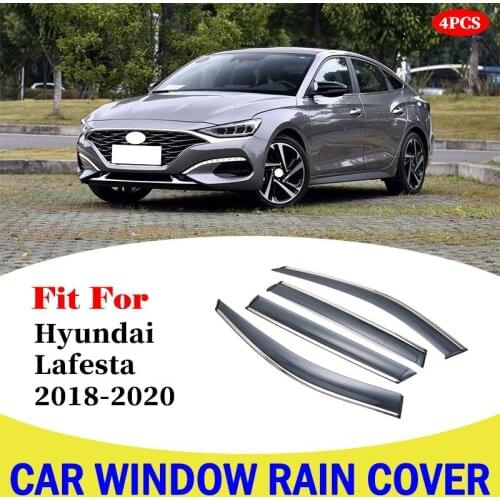 For Hyundai Lafesta 2018-2020 Car Window Visor Wind Deflector Rain Sun Visor Shield Cover Awnings Cover Car Accessories Parts