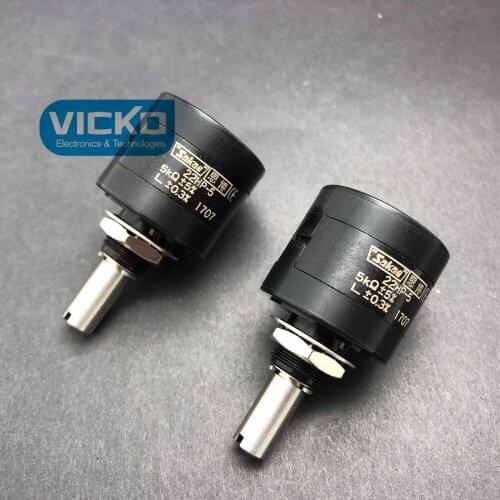 [VK] Japan original sakae 22HP 22HP-5 1K 2K 10K precision multi-circle potentiometer SWITCH
