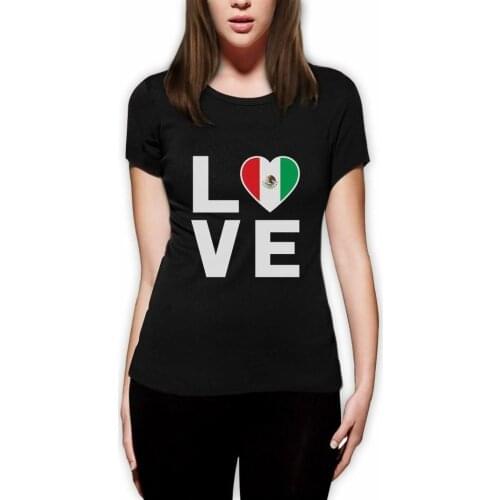 I Love Mexico - Mexican Patriot Flag Of Mexico Cool Women T-Shirt Gift Idea