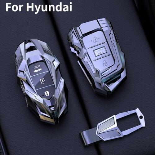 1 Pcs Car Key Cover For Hyundai Elantra New Shengda Tucson Ix35 Ensino Ix25 Sonata Veloster Kona Santa Fe HB20 Avante Auto Parts