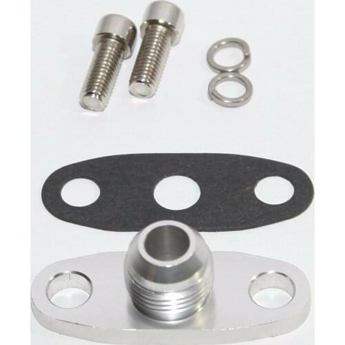 10AN Oil Drain Flange Adapter for T3 T4 T3/T4 T35 T40 T60 T70 Oil Cooled Turbo