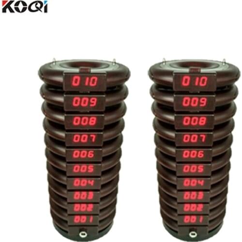 20pcs 433.92mhz ABS Material Coaster Pager Wireless Call Pager Receiver Service Bell Calling for Restaurant Equipment K-10