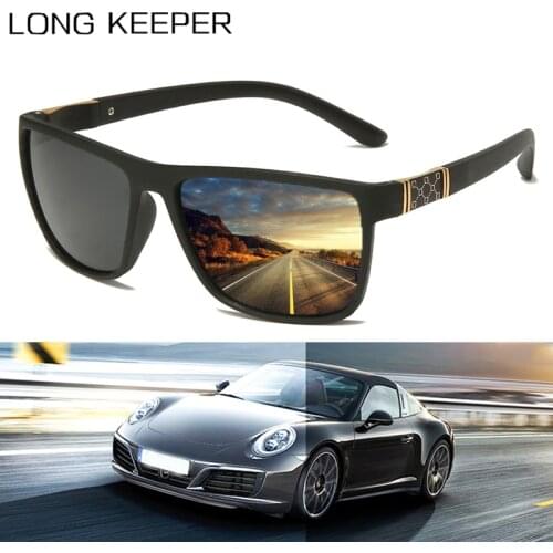 Men Polarized TR90 Sunglasses Brand Vintage Square Outdoor Driving Sun Glasses Men Driver Safety UV400 Protection Eyeglasses