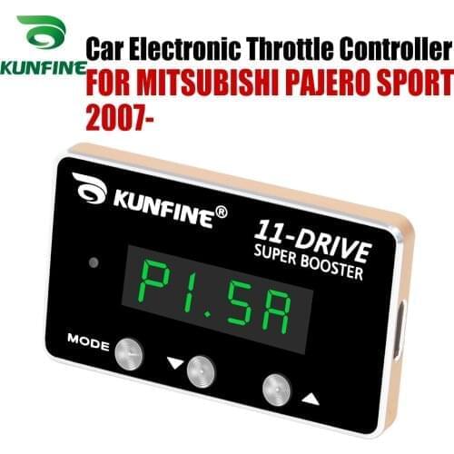KUNFINE Car Electronic Throttle Controller Racing Accelerator Potent Booster For MITSUBISHI PAJERO SPORT 2007-After Tuning Parts