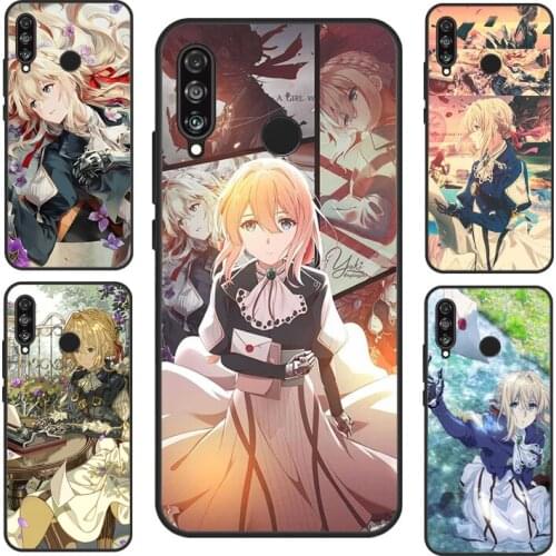 Violet Evergarden Anime Case For Huawei P30 Lite P40 P20 Pro P Smart Z 2019 2021 Nova 5T Honor 10 Lite 8X 9X 10i