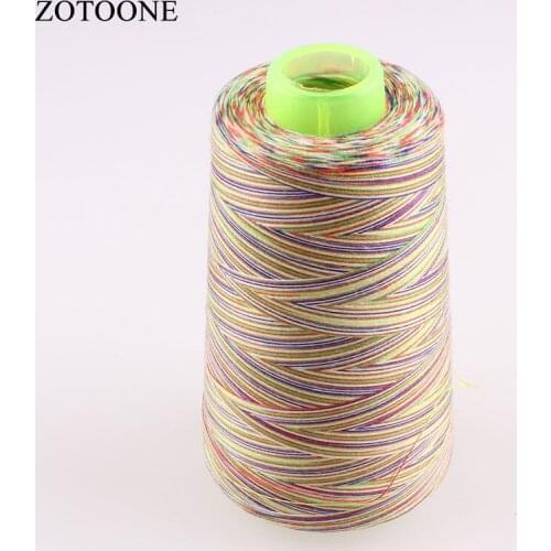ZOTOONE 3000Y 40S/2 Colorful Sewing Thread For Fabric Sewing Machine Yarn Polyester DIY Sewing Threads Accessory DIY Handmad C